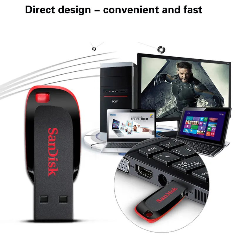 PENDRIVE: SanDisk Cruzer Blade 64 GB