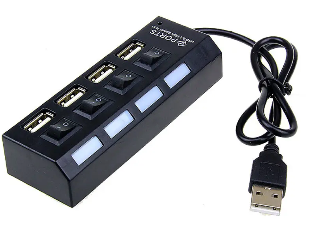 Hub de 4 puertos: Cable adaptador USB2.0