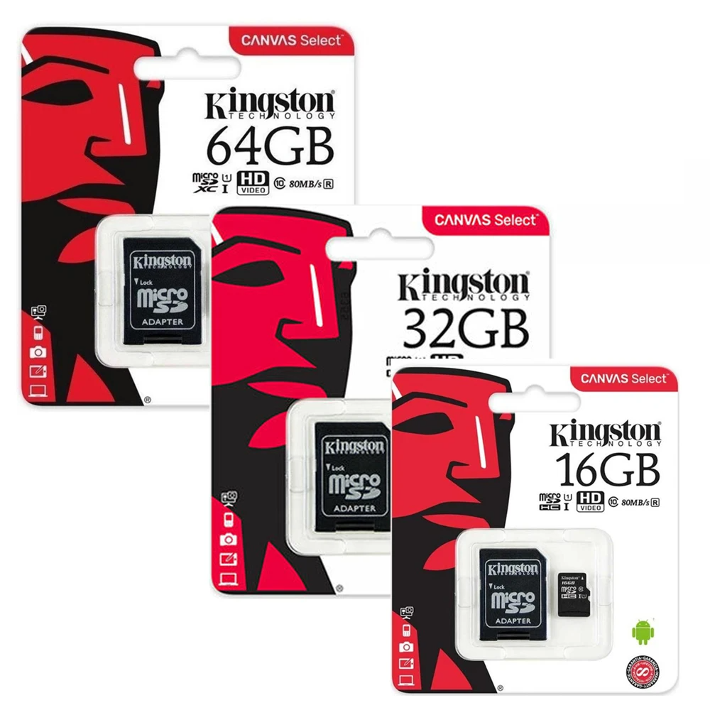 Tarjeta microSD Kingston Clase 10 velocidades de UHS-I  32gb