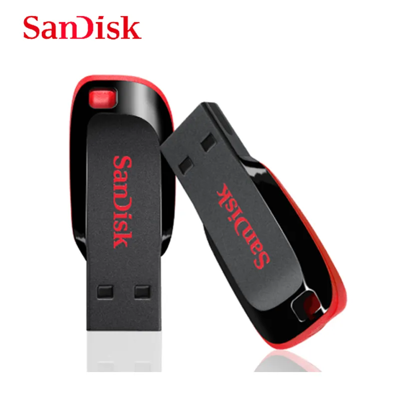 SanDisk Cruzer Blade USB Flash Drive USB 2.0 CZ50 Pen Drive 64GB