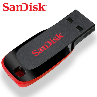 SanDisk Cruzer Blade USB Flash Drive USB 2.0 CZ50 Pen Drive 64GB