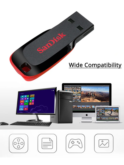 Almacenamiento Ampliado al Máximo: SanDisk Cruzer Blade 128GB - Tu Solución para Todos tus Datos