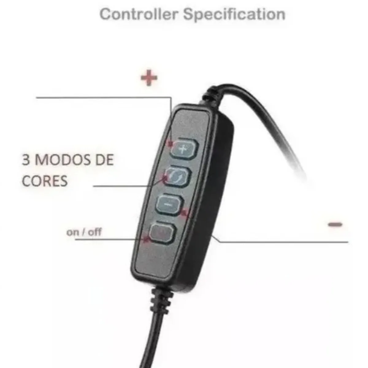 Aro de luz con soporte para teléfono móvil Kit de trípode plegable