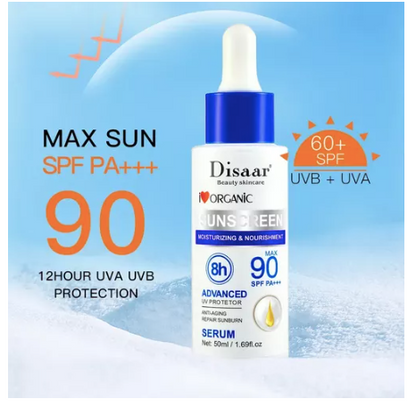 Sérum Protector Solar Orgánico 90 SPF Antiedad de Disaar