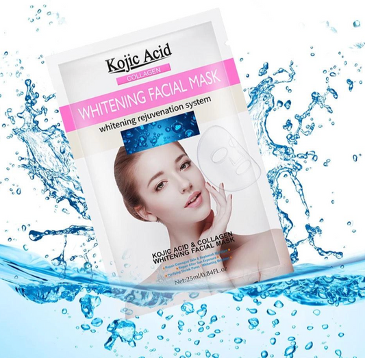 MASCARILLA FACIAL BLANQUEADORA CON ÁCIDO KÓJICO Y COLÁGENO