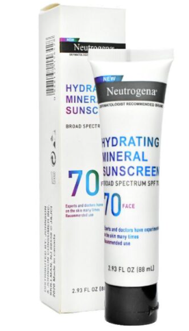 Protector Solar Mineral Hidratante FPS 70 de Neutrogena