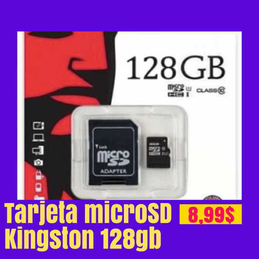 Tarjeta microSD Kingston 128gb